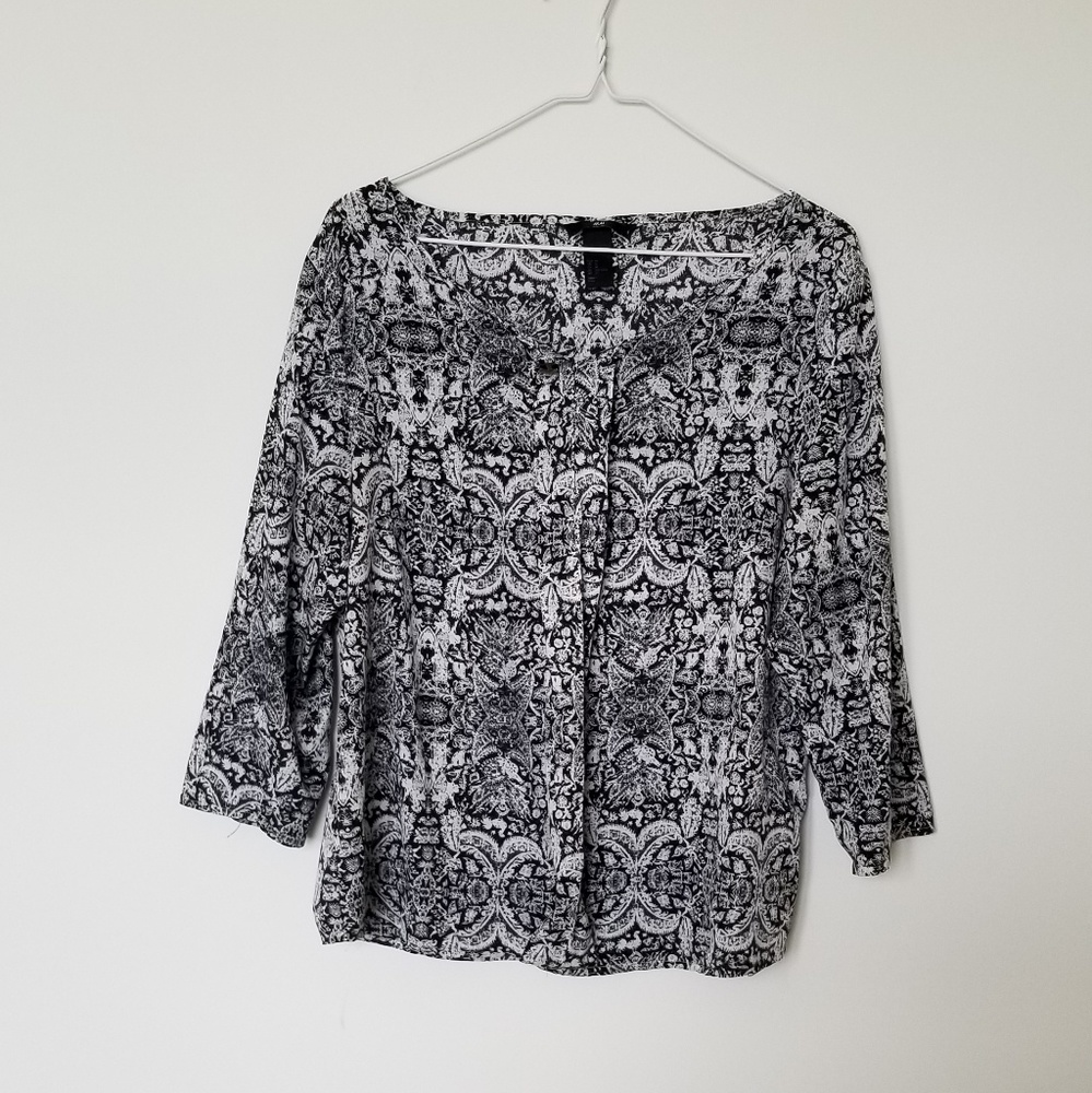 H&M Floral Print Top